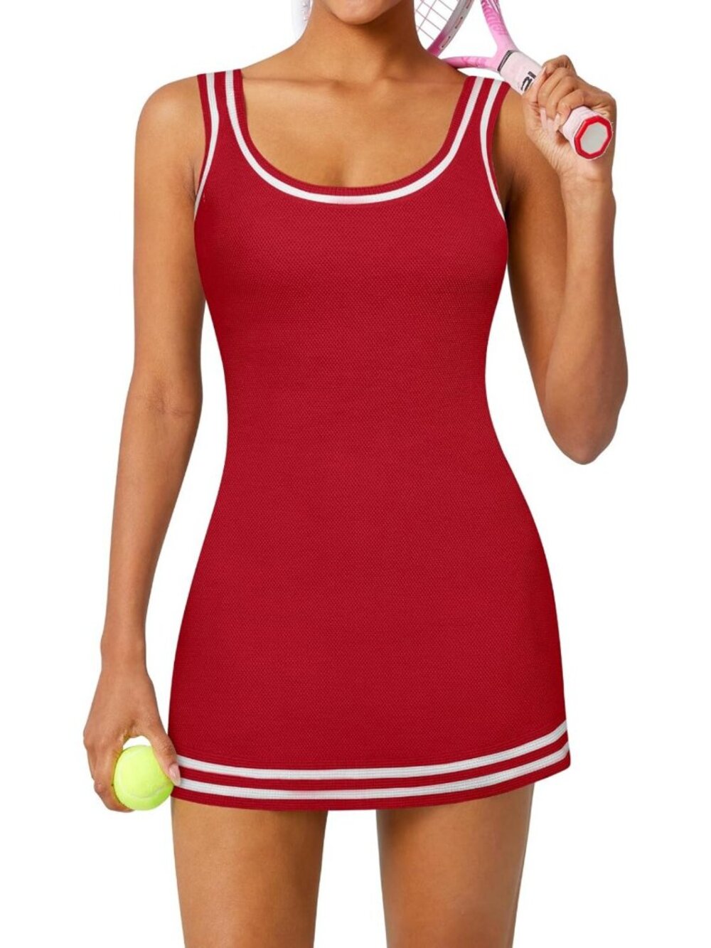 Stylish Women's Tennis Dress - Athletic Mini Tank Dress for Golf & Casual Wear